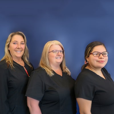A Dental Center's front desk staff